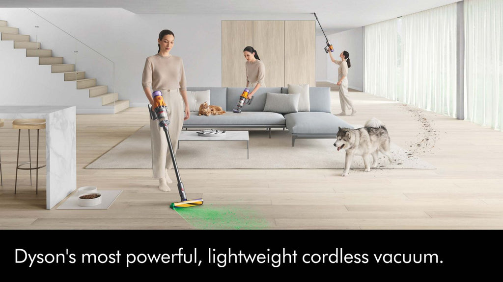 Dyson V12 Detect Slim Yellow/Nickel Cordless Vacuum with Laser Dust Detection