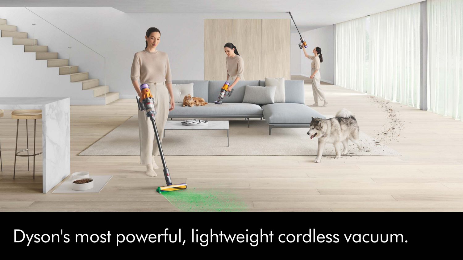 Dyson V12 Detect Slim Yellow/Nickel Cordless Vacuum with Laser Dust Detection