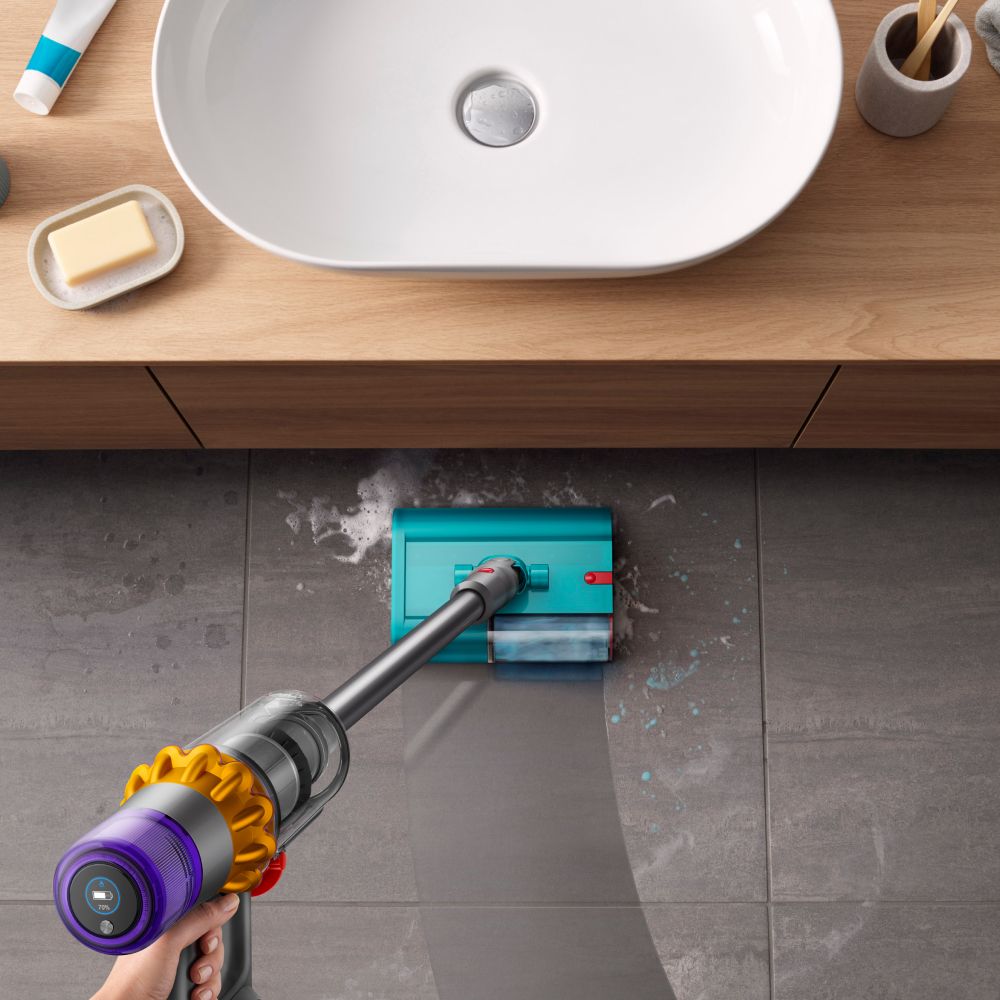 Dyson V15s Detect Submarine Intelligent Wet & Dry Cordless Vacuum Cleaner, Yellow/Nickel