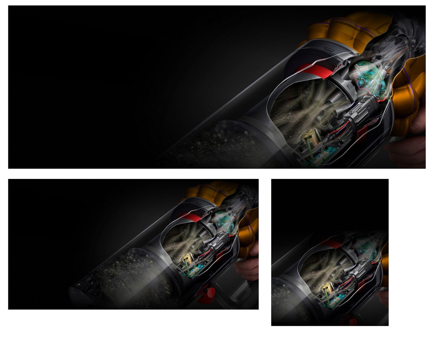 Dyson V15s Detect Submarine Intelligent Wet & Dry Cordless Vacuum Cleaner, Yellow/Nickel