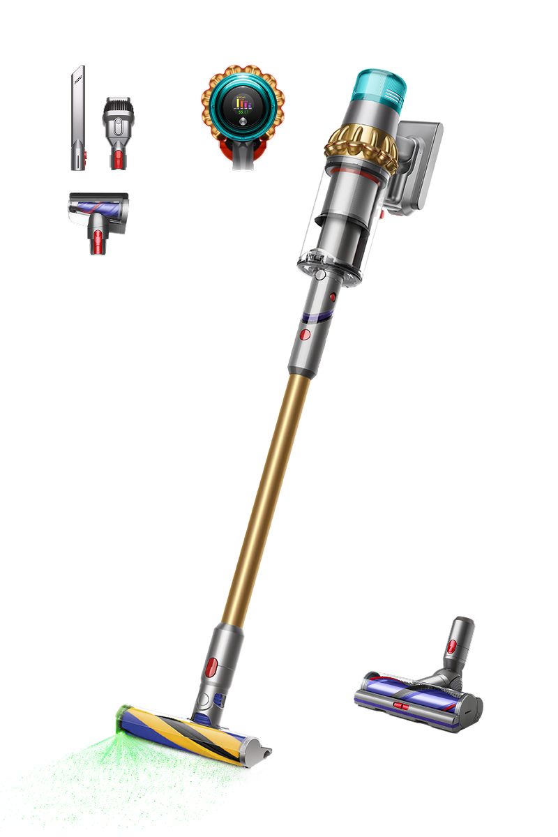 Dyson V15 Detect Absolute HEPA Cordless Stick Vacuum: Laser Dust Detection, Gold