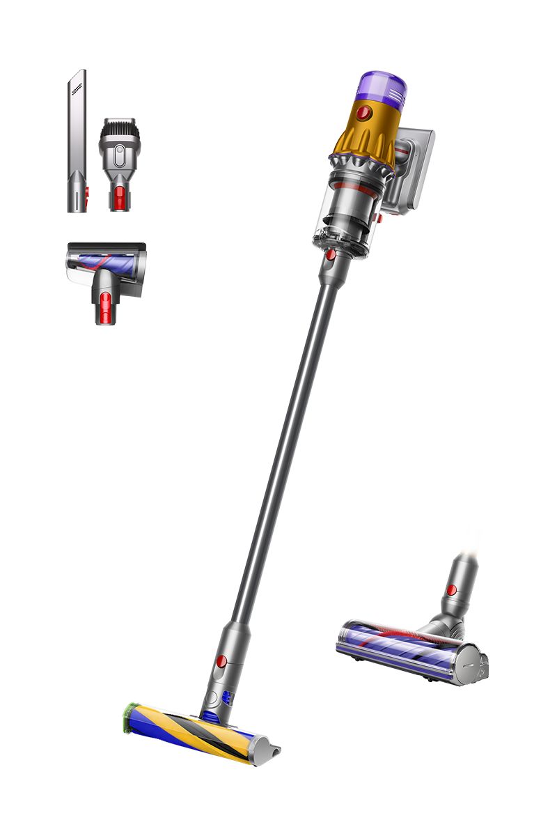 Dyson V12 Detect Slim Yellow/Nickel Cordless Vacuum with Laser Dust Detection