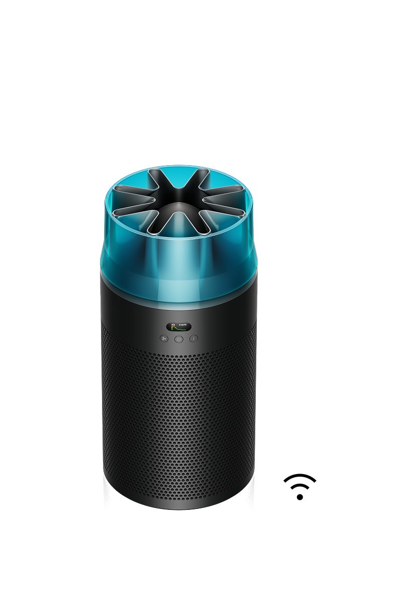 Dyson HushJet Compact Quiet Air Purifier Black/Teal Smart Home Filtration
