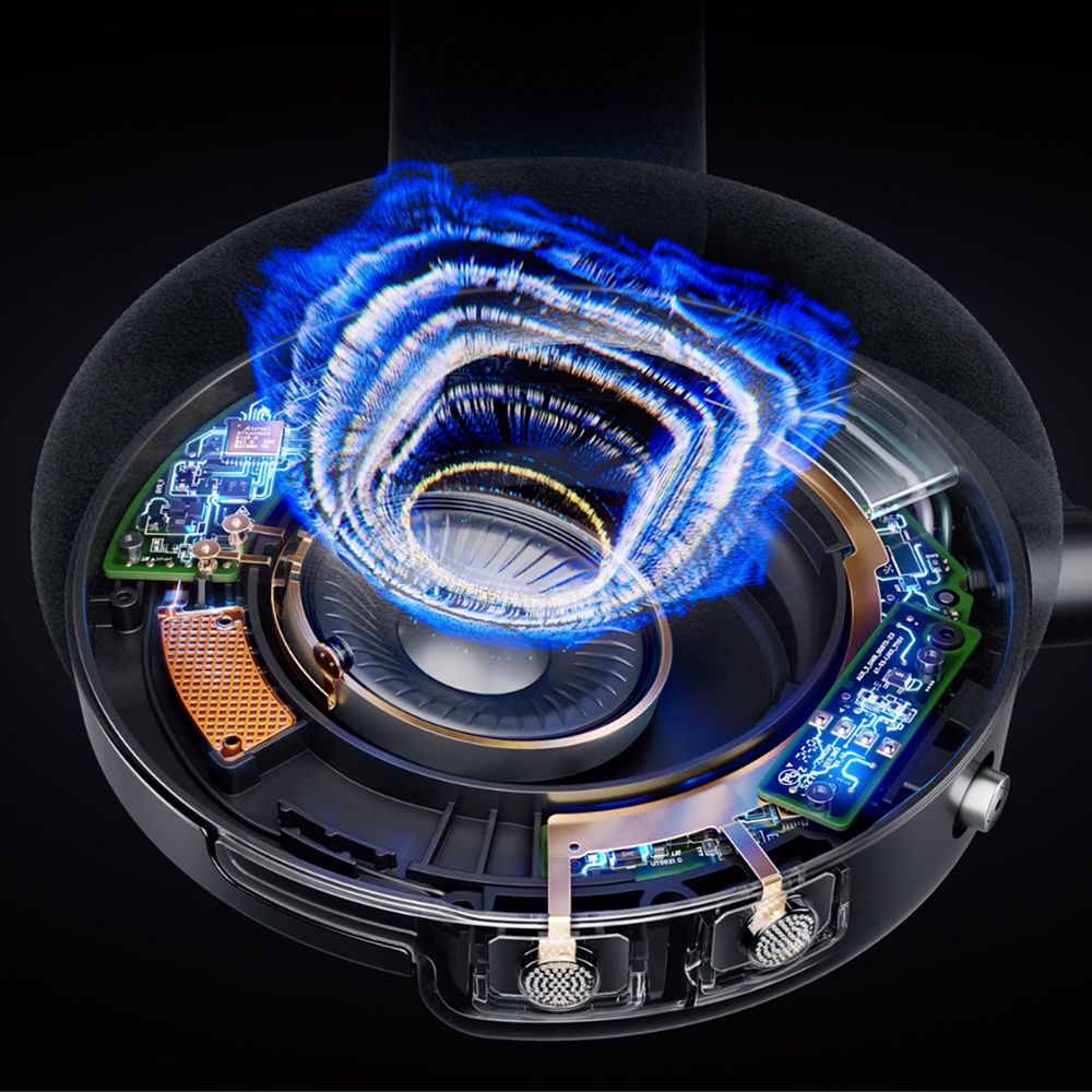 Dyson OnTrac™ Ceramic Cinnabar Noise Cancelling Headphones - 55-Hour Battery Life, Comfort-Fit