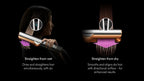 Dyson Airstrait™ Wet-to-Dry Straightener: No Heat Damage, Fast Styling, Red Velvet/Gold