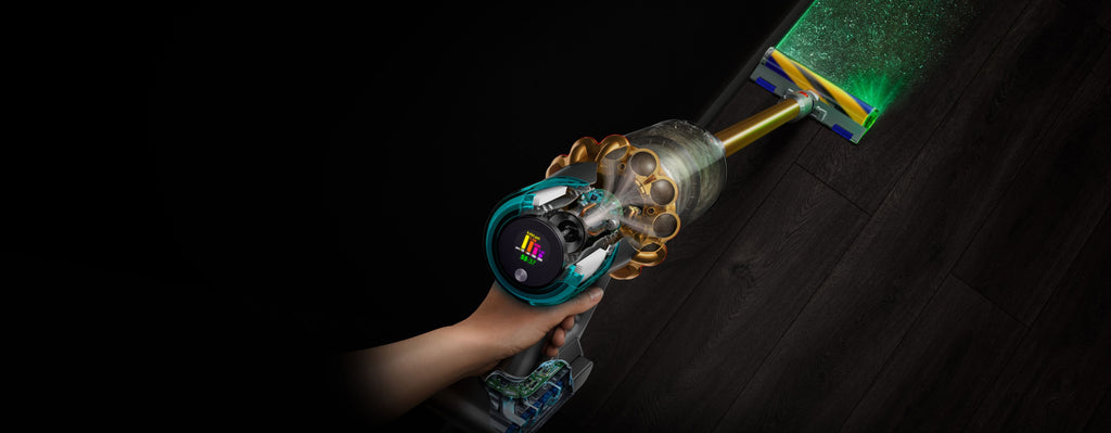 Dyson V15 Detect Absolute HEPA Cordless Stick Vacuum: Laser Dust Detection, Gold