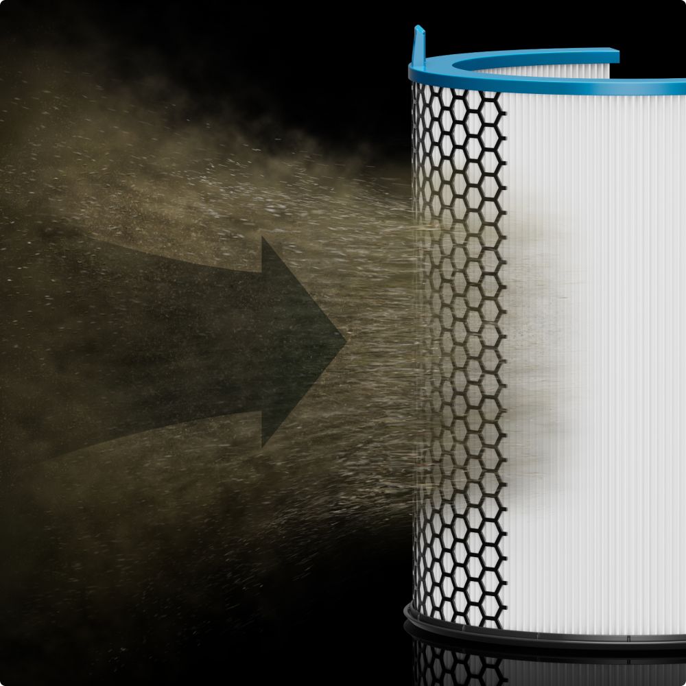 Dyson HushJet Compact Quiet Air Purifier Black/Teal Smart Home Filtration