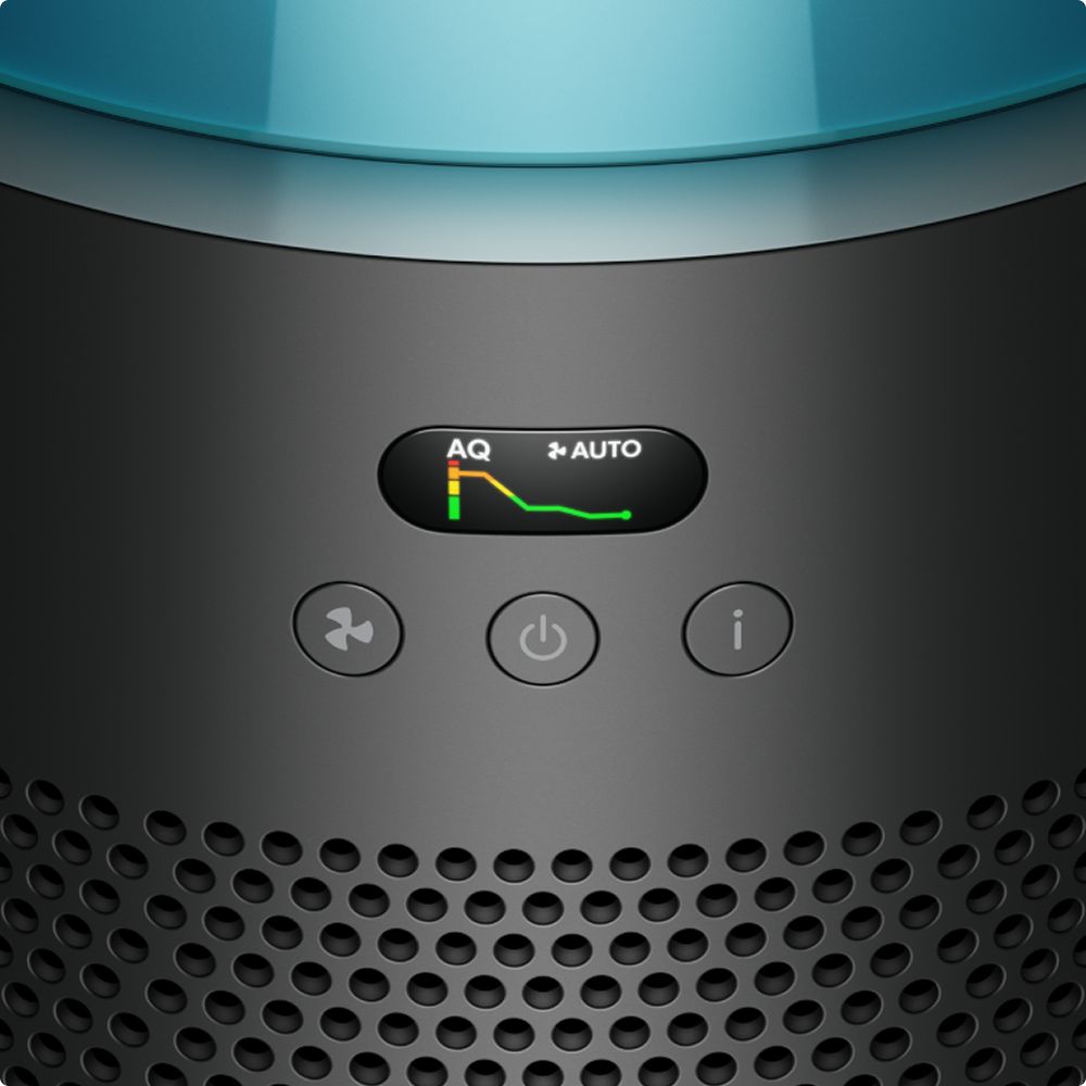 Dyson HushJet Compact Quiet Air Purifier Black/Teal Smart Home Filtration