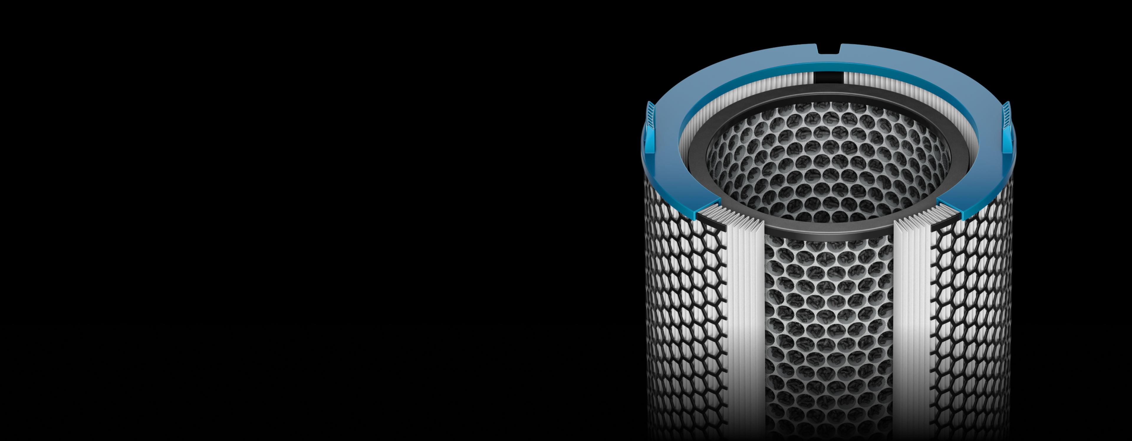 Dyson HushJet Compact Quiet Air Purifier Black/Teal Smart Home Filtration